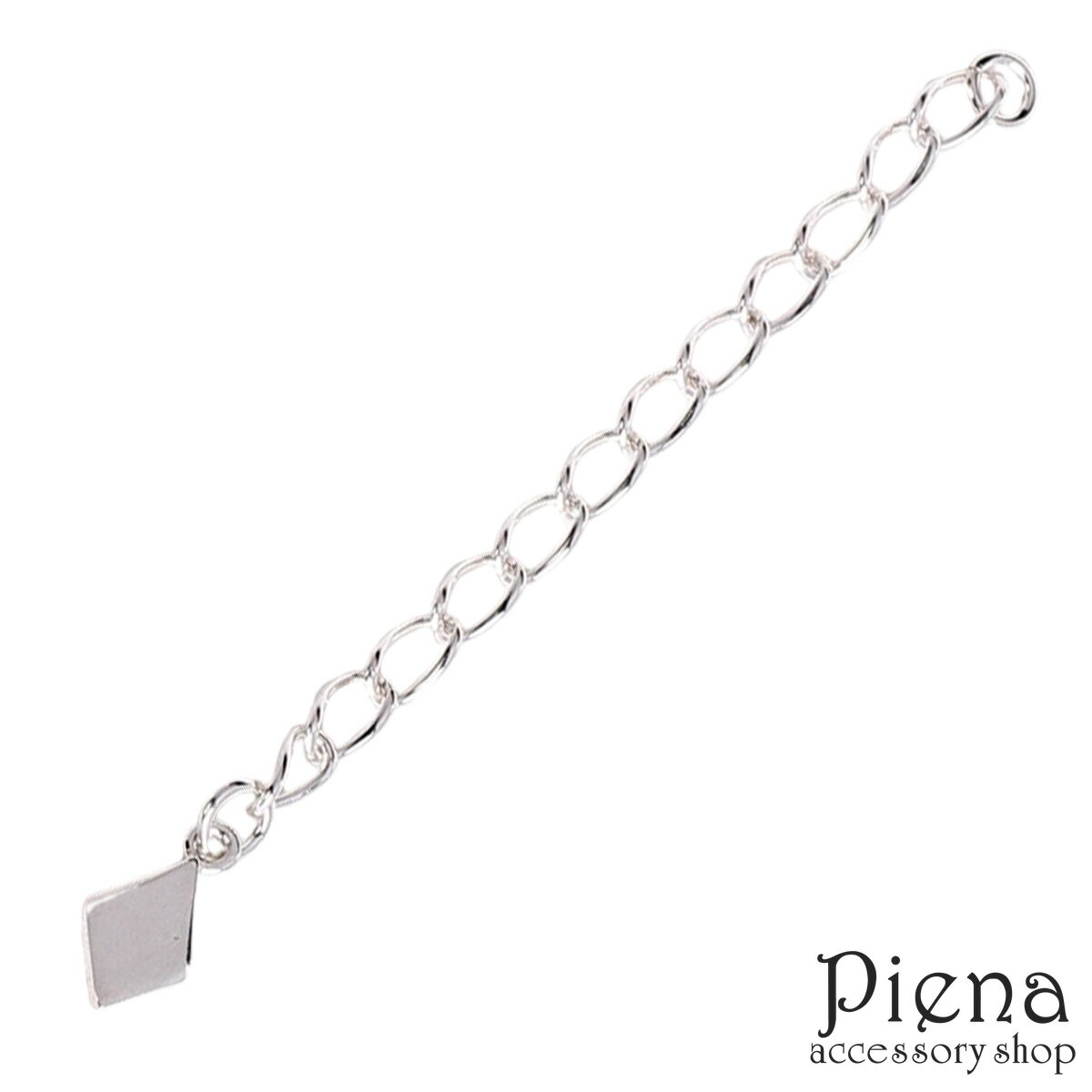 アジャスター レディース メンズ シルバー925製 ダイヤチャーム 1個売り 喜平チェーン 延長 パーツ 金具 クラフト 手芸 DIY 手作り トランプ ネック...