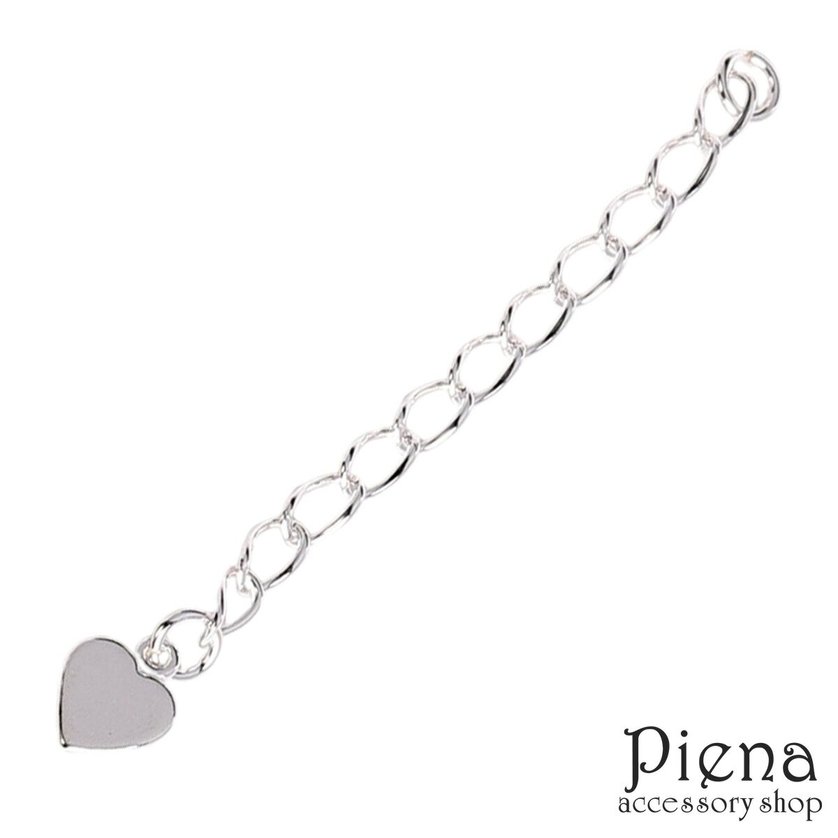 アジャスター レディース メンズ シルバー925製 ハートチャーム 1個売り 喜平チェーン 延長 パーツ 金具 クラフト 手芸 DIY 手作り トランプ ネック...