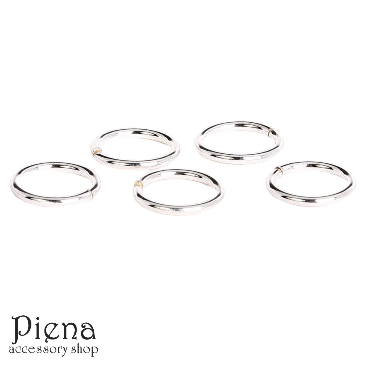 丸カン レディース メンズ シルバー925製 5個セット 直径9mm シルバー パーツ 金具 接続金具 接続パーツ 連結 マルカン クラフト 手芸 DIY 手作...