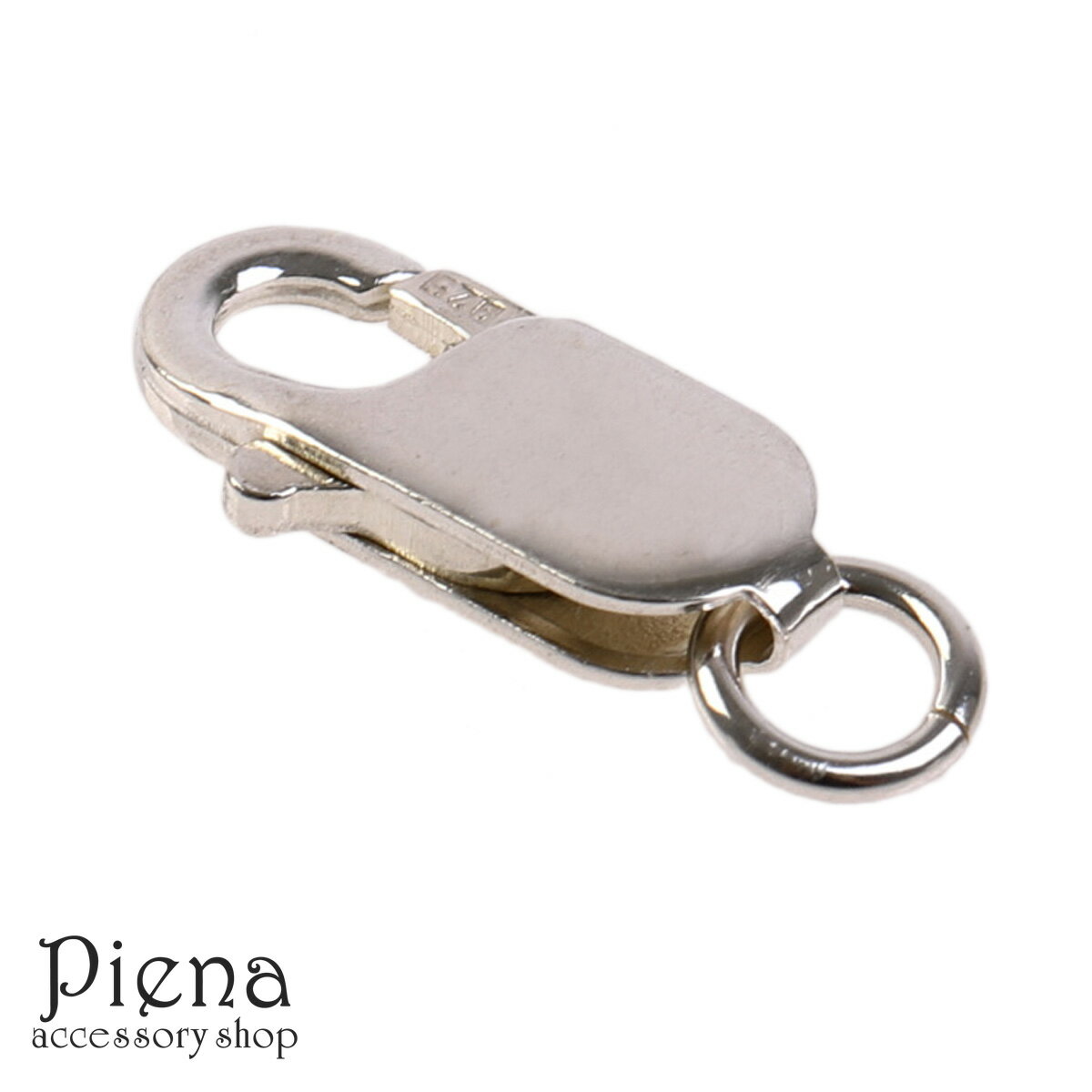 ロブスターフック レディース メンズ シルバー925製 パーツ 1個売り Lサイズ 12.5mm シルバー フック カニカン 留め具 金具 クラフト 手芸 DI...