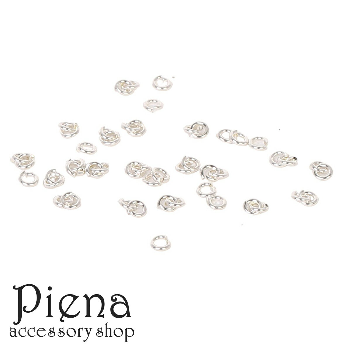 シルバー925 丸カン Cカン レディース メンズ 0.5mmx2.3mm 50個 ハンドメイド DIY 手作り 接続パーツ 金属アレルギー対応 アクセサリー作...