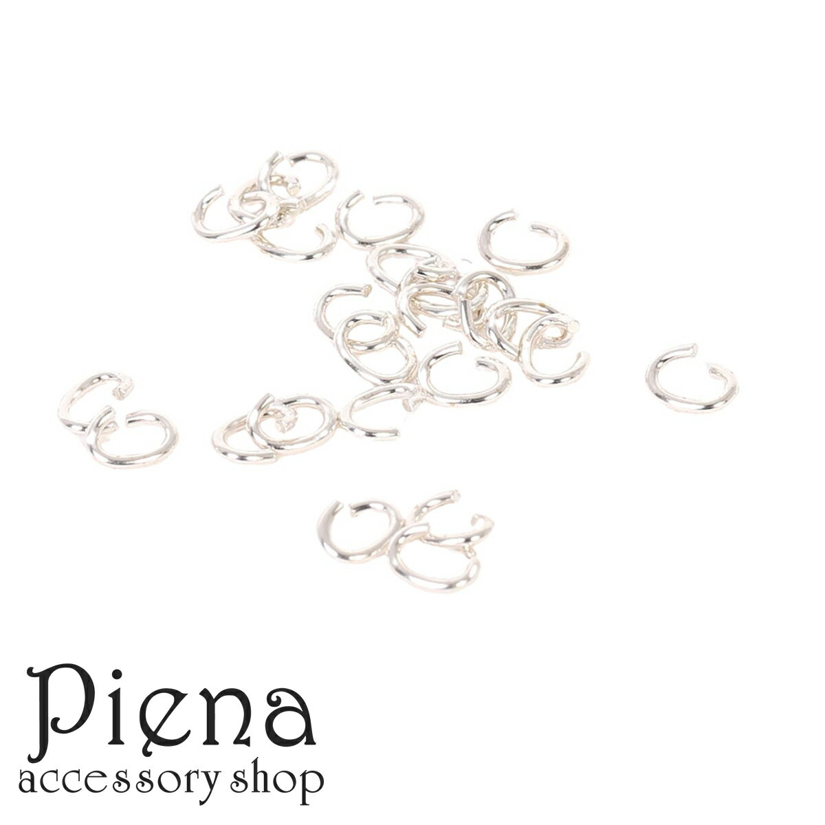 シルバー925 楕円カン Cカン レディース メンズ 0.6mmX2.8mmx3.8mm 25個 ハンドメイド DIY 手作り 金属アレルギー対応 メール便送料...