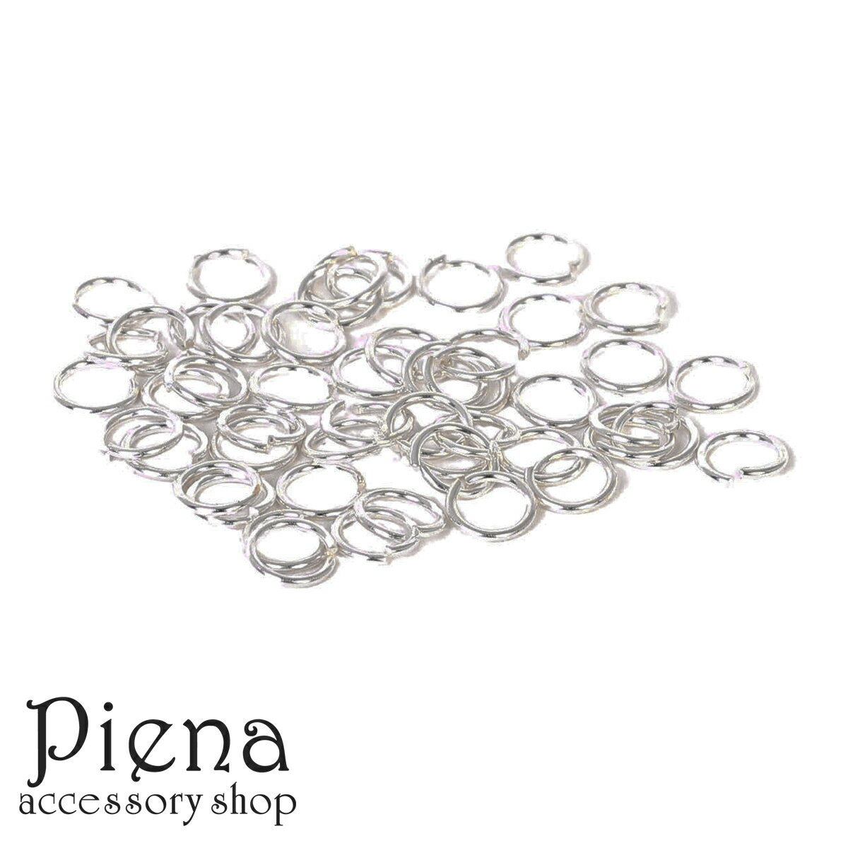 シルバー925 丸カン( Cカン) レディース メンズ 0.6mmx4.5mm 50個 ハンドメイド DIY 手作り 接続パーツ 金属アレルギー対応 メール便送...