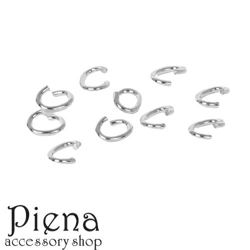 シルバー925 楕円カン Cカン レディース メンズ 1.0mmX4.8mmx6.0mm 10個 ハンドメイド DIY 手作り 金属アレルギー対応 メール便送料...