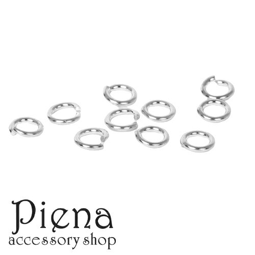 シルバー925 丸カン Cカン レディース メンズ 1.0mmX5.5mm 10個 ハンドメイド DIY 手作り 接続パーツ 金属アレルギー対応 メール便送料無...