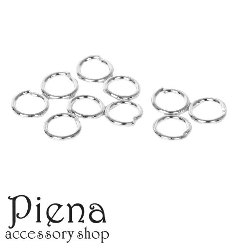 シルバー925 丸カン Cカン レディース メンズ 1.0mmX7.0mm 10個 ハンドメイド DIY 手作り 接続パーツ 金属アレルギー対応 メール便送料無...