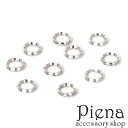 シルバー925 二重カン レディース メンズ 5.2mm 10個 接続金具 丸環 マルカン ハンドメイド DIY 手作り 接続パーツ 金属アレルギー対応 メール...