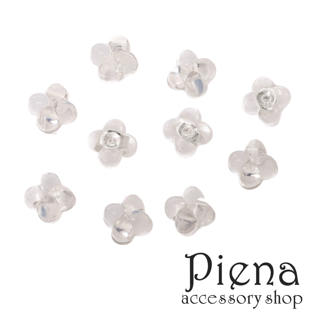 シルバー925 クローバー型シリコンピアスキャッチ レディース メンズ 5ペア入り 手作り ハンドメイド DIY 金属アレルギー対応 高品質 アクセサリーパーツ...