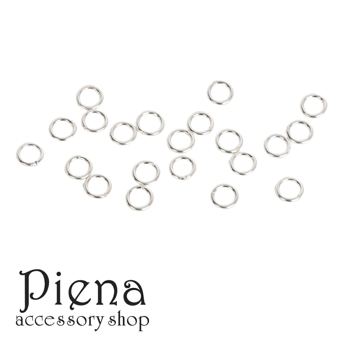 マルカン 20個入り シルバー925 線形0.8mm 外径5.5mm 内径4mm レディース メンズ 高品質 シンプル 接続パーツ 手作り 金属アレルギー対応 ...