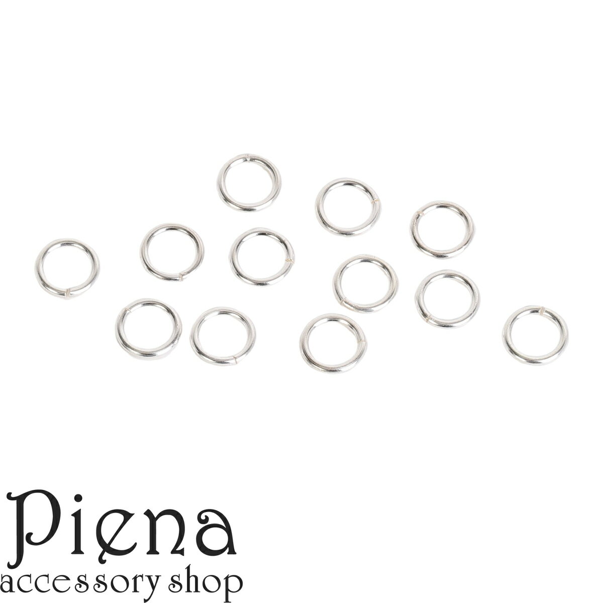マルカン 12個入り シルバー925 線形1.0mm 内径約5.0mm、外径約7mm レディース メンズ 高品質 シンプル 接続パーツ 手作り 金属アレルギー対...