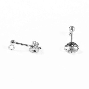 ピアスパーツ レディース メンズ シルバー925 ポスト キャッチ 丸カン付き 1ペア 2個 丸玉 スタッドピアス 金具 シンプル ハンドメイド DIY クラフト 手作り 接続パーツ アクセサリーパーツ アクセサリー作り オリジナル作成