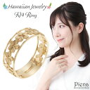 リング レディース K14 14金 ゴールド ハワイアンジュエリー ハワジュ プルメリア 花 フラワー 透かし 上品 かわいい 大人可愛い オシャレ パーティー...