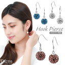 ピアス レディース シルバー925 フックピアス ミラーボール キラキラ 揺れる ゴージャス 華やか かわいい 大人可愛い 上品 オシャレ パーティー イベント 誕生日 記念日 プレゼント ギフト メール便送料無料