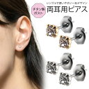 ピアス レディース シンプル ラインストーン チタン製ポスト 低金属アレルギー 対応 安心 直径3ミリ ワンストーン 一石 一粒 メンズにも プチプラ プレゼン...