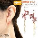 スタッドピアス レディース 樹脂ポスト ノンアレルギー 日本製 透かし柄 さかな 金魚 赤いさかな フィッシュ 夏 お祭り サマー 浴衣 ゆかた アクセサリー メール便 送料無料 春夏秋冬 大人気