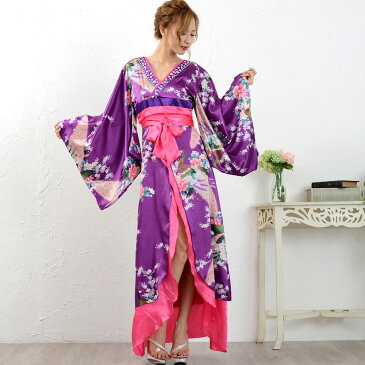 豪華ビジュー花魁ロング着物ドレス 和柄 衣装 ダンス よさこい 花魁 コスプレ キャバドレス 送料無料 秋冬 大人気
