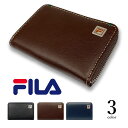 コインケース メンズ 春夏秋冬 ラウンドファスナー 小銭入れ 牛革 FILA バイカラー