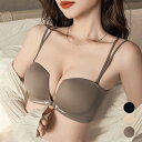 ブラショーツセット レディース 春夏秋冬 3/4カップ ダブルストラップ フロントホック 背中開き シームレスショーツ ナイロン 無地 黒