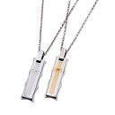 リング メンズ レディース 天然ダイヤモンド サージカルステンレス316L製 2段プレートペンダントネックレス ペアにも 送料無料 金属アレルギー対応 プレゼン...