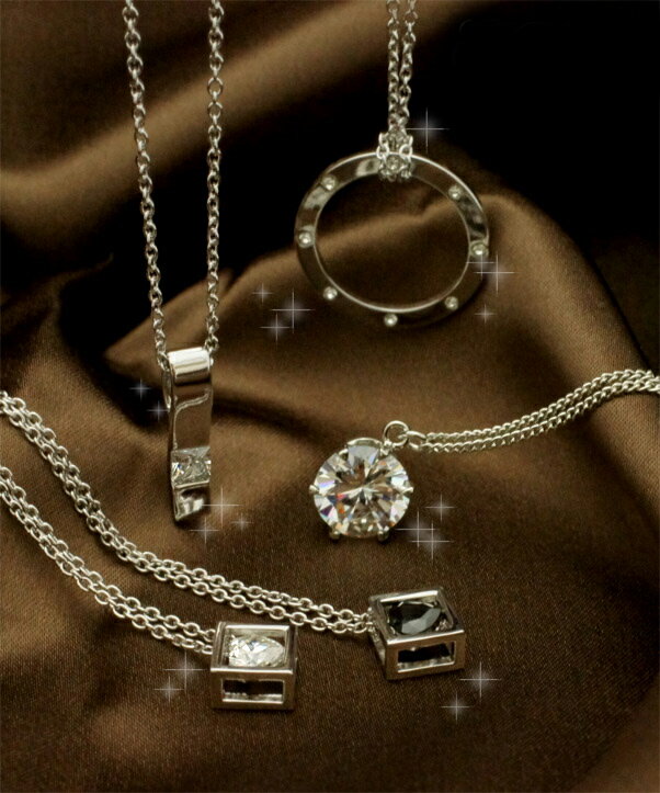 ペンダントネックレス レディース ハート型キュービックジルコニア ジュエリー キュービックジルコニア 大特価 選べる5タイプ 国内仕上げ プチプラ プレゼント ...