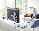 山崎実業 テレビ裏ゲームコントローラー収納ラック コントローラースタンド コントローラーケース 置いたまま充電可能 目隠し収納 ネジで固定 ホワイト ブラック ...