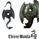 《ラスト1》2g 魔王の使い 冥界デビル ブラックフックピアス★ボディピアス ブラックホーン バッファロー 天然素材 イヤーロブ タロン