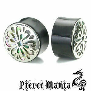 《在庫限り》14mm シルバー925 シェル 水の妖精ホーンプラグ★ボディピアス ブラックホーン バッファロー 天然素材 イヤロブ プラグ 《在庫限り》14mm シルバー925 シェル 水の妖精ホーンプラグ★ボディピアス ブラックホーン バッファロー 天然素材 イヤロブ プラグ