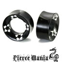 《在庫限り》14mm 淡雪ハイビスカス お花ピアス ホーントンネル フラワー★ボディピアス バッファロー ホーンピアス 天然素材 イヤーロブ タロン