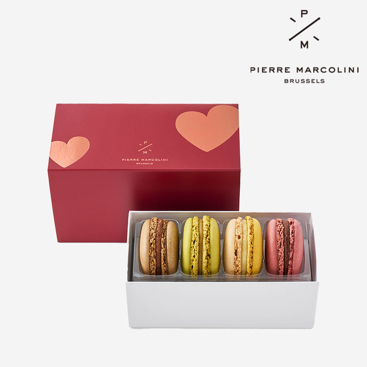 ピエールマルコリーニ マカロン 4個入り 洋菓子 詰め合わせ ギフト チョコレート チョコ ショコラ ギフト プレゼント セット 焼き菓子 送料無料 お返し 誕生日 内祝い お祝い スイーツ 御礼 お歳暮のサムネイル