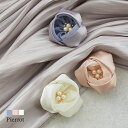 サテンローズパールコサージュ ☆ コサージュ ローズ 薔薇 サテン パール アクセサリー セレモニー オケージョン ピエロ