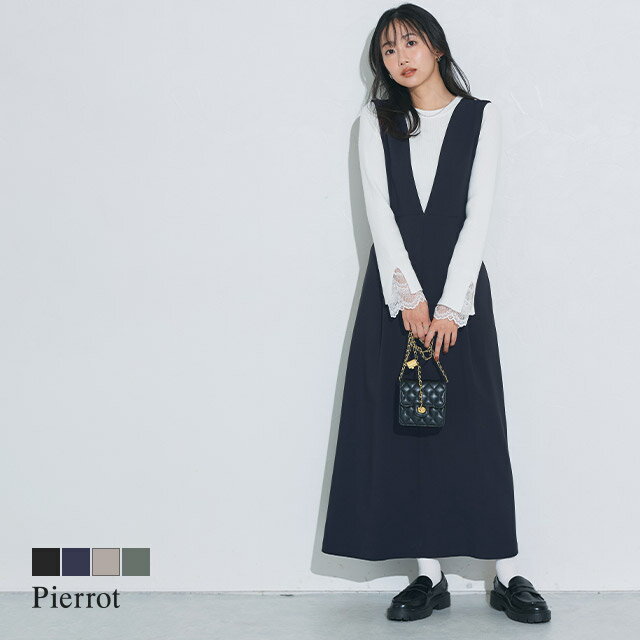 全品10%OFFクーポン！ウエストマークジャンパースカート ☆ ジャンパースカート ジャンスカ ウエストマ..