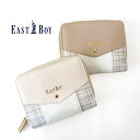 EASTBOY イーストボーイ ロゴ フローズンチェック 財布 合皮 カード収納 二つ折り レディース かわいい 可愛い おしゃれ 小銭入れ プレゼント ギフト...