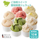 【老舗洋菓子店BELLEHERALD】 ベルヘラルド ご当地スイーツ 愛知県産果実 高級 濃厚 ジェラート 10個 送料無料 ( お中元 御中元 暑中見舞い ア...