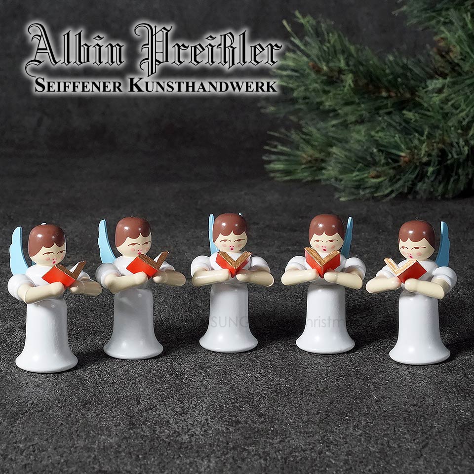 199/027[140031]クリスマス オーナメント アルビン・プライスラー Albin Preissler 天使の聖歌隊 ドイツ 木製 ペイント ハンドメイド 職人がひとつひとつ丁寧に作り上げた銘品[正規取扱店ピカキュウhome]ドイツ直輸入【EAN: 4250770401033】 正規輸入品 正規取扱店のサムネイル