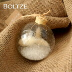 2016867[190003-3]クリスマスツリー オーナメント ドイツ BOLTZE(ボルツ) ガラスボール マリサ 1個入 [3] 8cm ドライフラワー 花材 ナチュラル 天然素材 エノコログサ クリスマス ピカキュウホーム ピカキュウhome