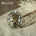 2023473クリスマスツリー オーナメント ドイツ BOLTZE(ボルツ) ガラスボール メリン 幾何学模様 ジオメトリック 1個入  8cm ブラック ハニカム柄 クリスマス ピカキュウホーム ピカキュウhome