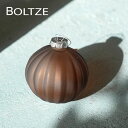 2023496クリスマスツリー オーナメント ドイツ BOLTZE(ボルツ) ガラスボール ベンテ ストライプ 縦縞 1個入  8cm アンバー クリスマス ピカキュウホーム ピカキュウhome