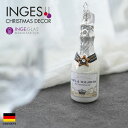 10124S018 ドイツINGE-GLAS MANUFAKTUR（インゲ・グラス）のKostlichkeiten デリシャスライン Ice Champagne  ハンドメイドオーナメント ヨーロッパ 直輸入 クリスマス ピカキュウホーム ピカキュウhome