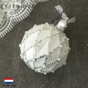 クリスマスツリー 030109オーナメント ボール 北欧 オランダ KAEMINGK (カイミング) ジュエルボール 8cm 白ボール  1個入［Qニーニョ］ピカキュウホーム ピカキュウhome