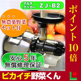 【9大特典】vikuraマルチクッカー1台【ポイント10倍】【石臼式低速ジューサー】【型番ZJ-B2】【安心の5年保証】【smtb-t】【送料無料】【楽ギフ_のし】