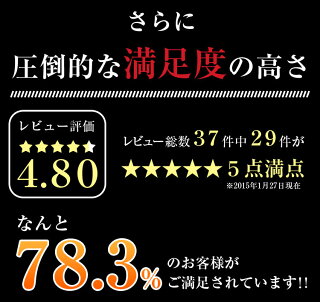 圧倒的な満足度の高さ