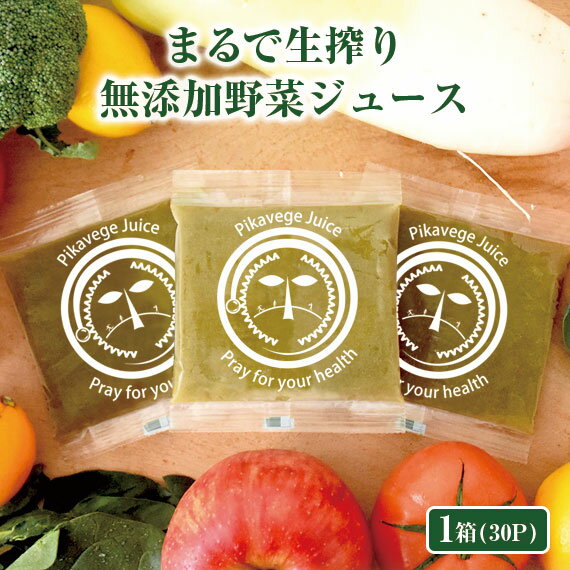 無添加 野菜ジュース 6種の健康野菜ジュース 1箱（100cc×30パック）旧 小笠原クリニック健康ジュース コールドプレス 冷凍ジュース ミックスジュース 酵素 ファスティング りんご ホウレンソウ ブロッコリー 大根 トマト レモンのサムネイル
