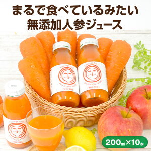 無添加 食べる 人参ジュース 繊維入りにんじんりんごレモンジュース 200ml×10本 あす楽 送料無料 国産 野菜ジュース にんじんジュース ニンジンジュース ストレートジュース 無農薬人参 にんじん 人参 無農薬 スムージー ファスティング 一粒万倍