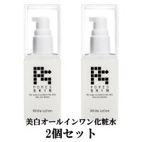 毛穴 美白 無添加 化粧水まとめ売り 2本セット 10%OFFオールインワン 医薬部外品 Psホワイトローション 100mLメンズ レディース スキンケア 毛穴 黒ずみ 角栓 除去 シミ シワ 引き締め 凸凹 脂性肌 敏感肌 乾燥肌