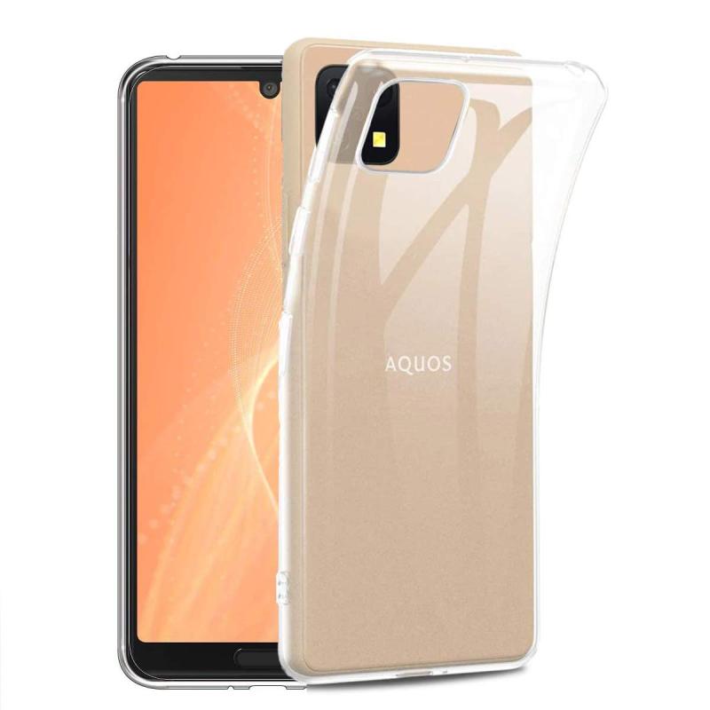 AQUOS sense4 SH-41A / sense5G SH-53A ケース【MARR】 透明 クリア TPU シリコン スリム 薄型 スマホケース 落下防止 用 耐TPU ケース TPU素材製 ケース スマートフォン対応 AQUOS sense4 SH-41A / sense5G SH-53A (ク