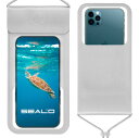 SEAL'D (V[h) gуX}zhP[X hCobO IPX8F Shho Jgp\ Universal Waterproof Pouch Cellphone IPX8 Waterproof Phone Case Dry Bag (silver, Medium)