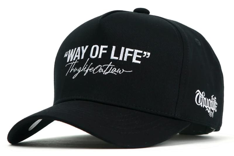 Thuglife サグライフ WAY OF LIFE 刺繍 キャップ メンズ レディース 深め 大きいサイズ 韓国 ブランド 帽子 ぼうし Kpop ファッション