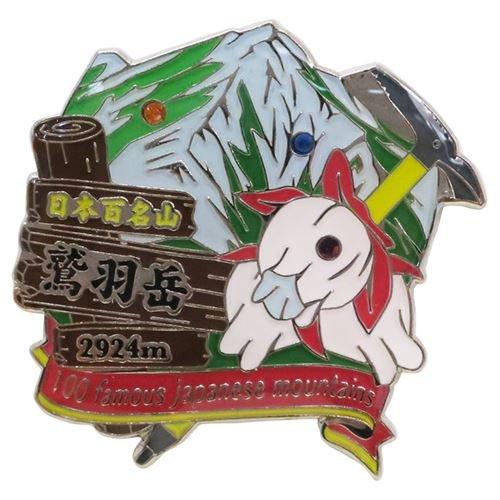 日本百名山[ピンバッジ]1段 ピンズ/鷲羽岳 エイコー トレッキング 登山 グッズ 通販