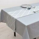 テーブルランナー・テーブルセンター (30cm×100cm) リバーシブルタイプ 綿100% モロッコパターン W2601300 グレー