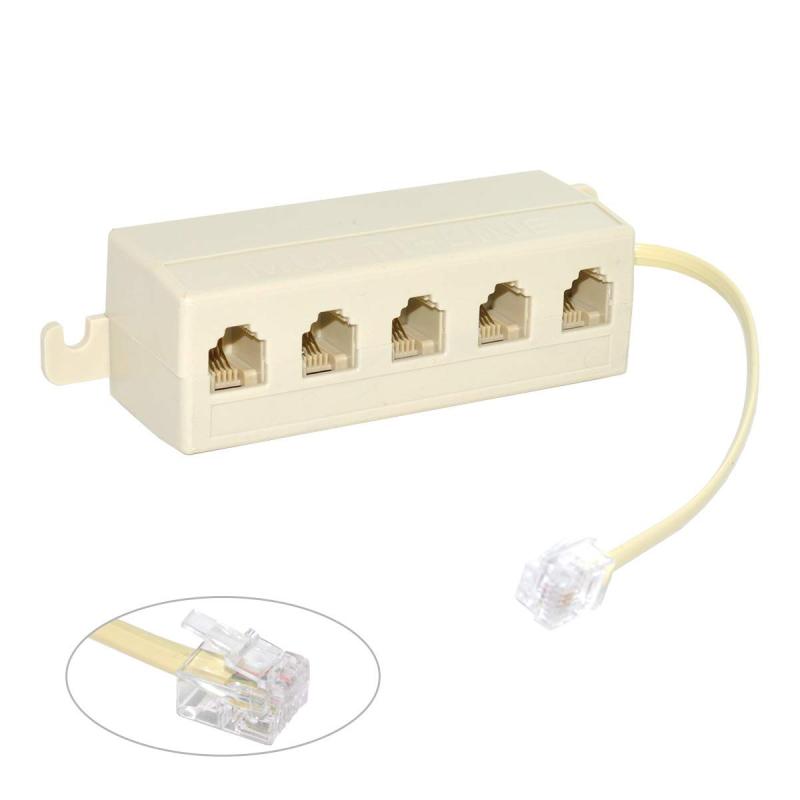 Cablecc 5 Way Outlet 6p4 C rj11 rj12dbdbW[WbNXvb^A_v^x[W1-in-5-out